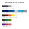 tank top color chart - Haikyuu Stuff